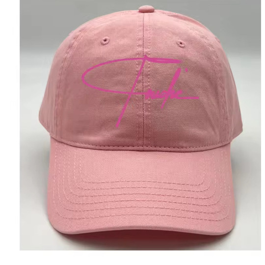 Embroidered Touché Noir hat — Rose colorway